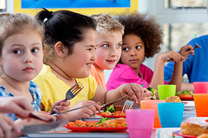 Kids at lunch