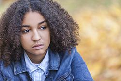 Sad teen