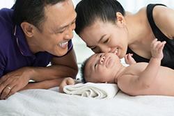 Parents with baby